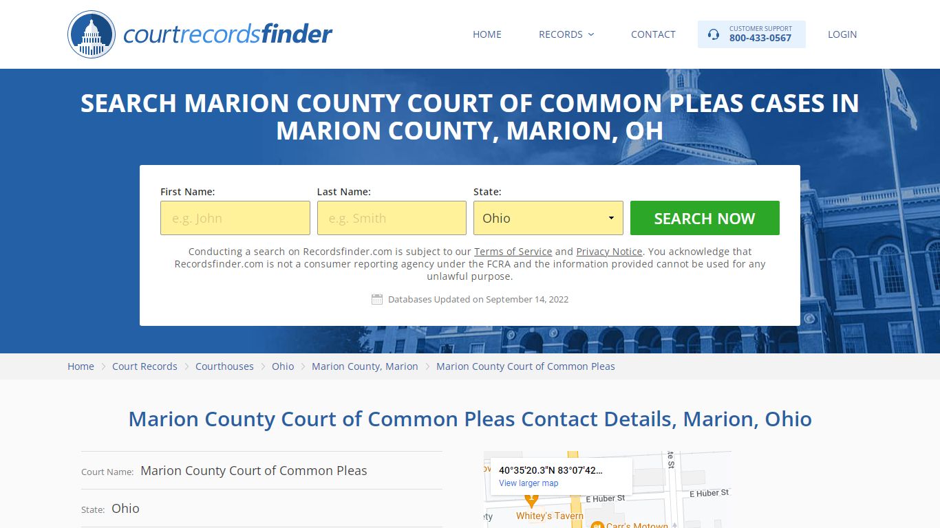 Marion County Court of Common Pleas Case Search - Marion County, OH ...